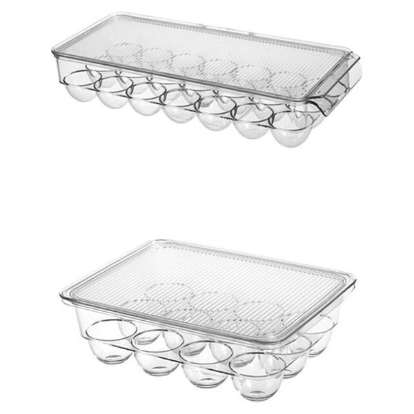 

egg box kitchen storage home organizer refrigerator crisper container racks tray bottles & jars