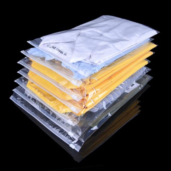 

storage bags 500pcs clear plastic slide with vent packaging bag self sealable reusable tshirt clothes bedding underwear
