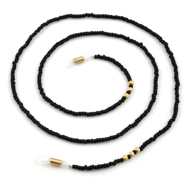 

sunglasses cases & bags black gold acrylic beads link chain eyeglasses chains reading glasses strap cord holder neck headband accessories