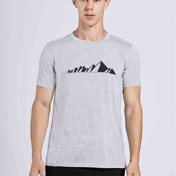 

men merino wool t shirt 100% shirts soft quick-drying moisture wicking &odor resistance size s-xl 170g 210716, White;black