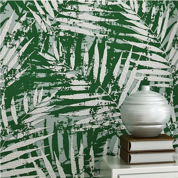 

shuhiko southeast asian style wallpaper nordic banana leaf large leaves 3d living room bedroom tv background wallpapers