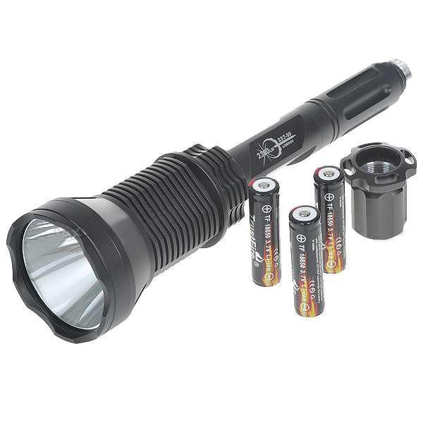 

trustfire x6 sst-90 cree xm-u2 5-mode 2300-lumen memory led + 3 pcs x 18650 rechargeable battery flashlights torches