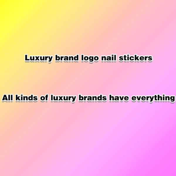 

gift wrap 2021 decorative nail stickers logo diy decals aluminum foil manicure