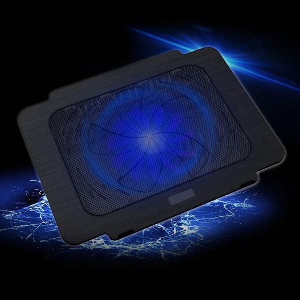 

lapcooling pads cooler pad base big fan usb stand for 14 inch led light notebook-pc friend