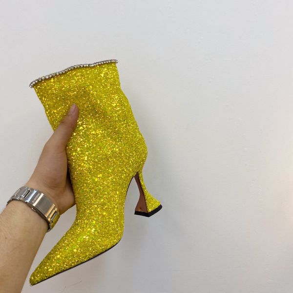 

luxury women shoes designer boots chain shoes leather heel-high heels winter brand boot, Red;white