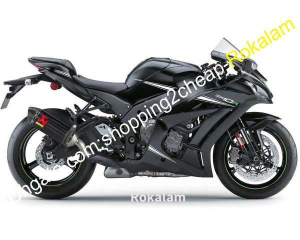 ZX 10R 2016 2017 2018 2019 2020 Verkleidungen ZX10R Sport Motorradverkleidung Schwarz für Kawasaki ZX-10R 16 17 18 19 20 ABS-Motorradverkleidungen passen im Spritzgussverfahren