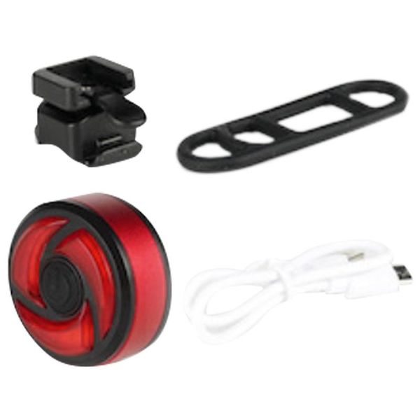 

ligent induction brake tail light mountain bike usb charging night riding warning lights