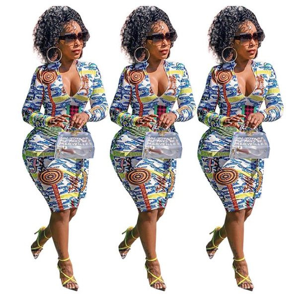 

casual dresses zip-up printed letter midi dress, Black;gray