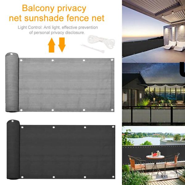 

outdoor garden light blockage breathable backyard pe for commercial with grommets fence privacy screen windscreen balcony home shade