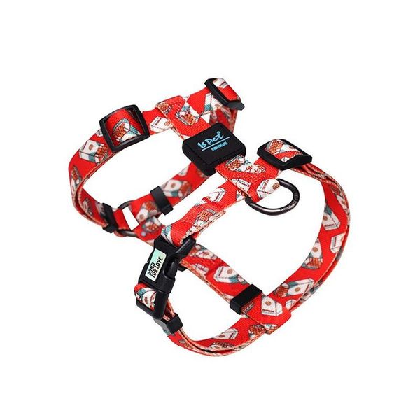 

dog collars & leashes pet harness 2021 sushi cigarette printed adjustable i-shape harnesses for small medium large puppy pitbull gecollars