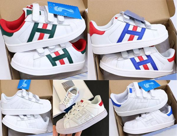 

shell head clover kids eur26-35 designer sneakers hiphop brand shoes for boys girls teens active breathable running shoes breathable a2, Black
