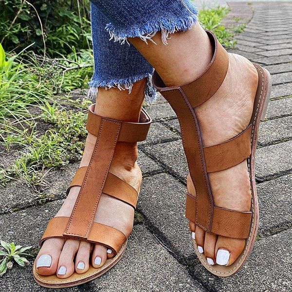 

summer women's sandals women fashion beach roman female shoes casual outdoor low heel open toe for, Black