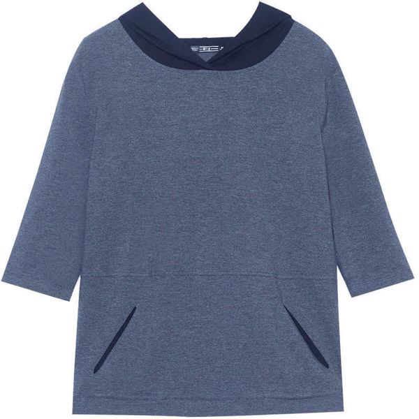 

women's t-shirt shirt a short sleeve autumn and summer foreign style fashion with hood h u7my, White