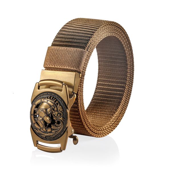 

durable fashion the felt fashion men's thickened nylon outdoor belt exquisite design leisure tactical sports, Black;brown