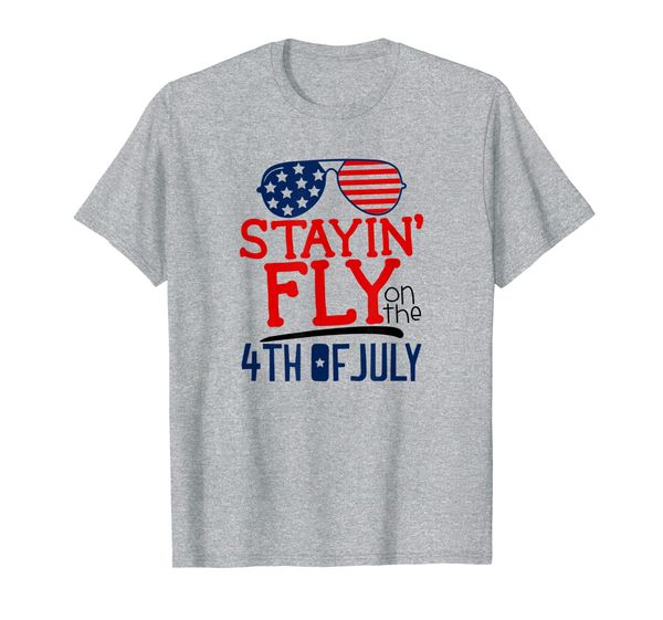 

Mens Staying Fly On The 4th of July T-Shirt, Mainly pictures