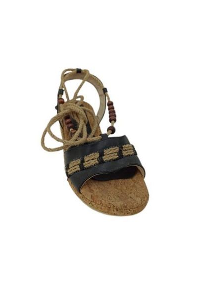 

sandals women's ip gusset flat bottom, Black