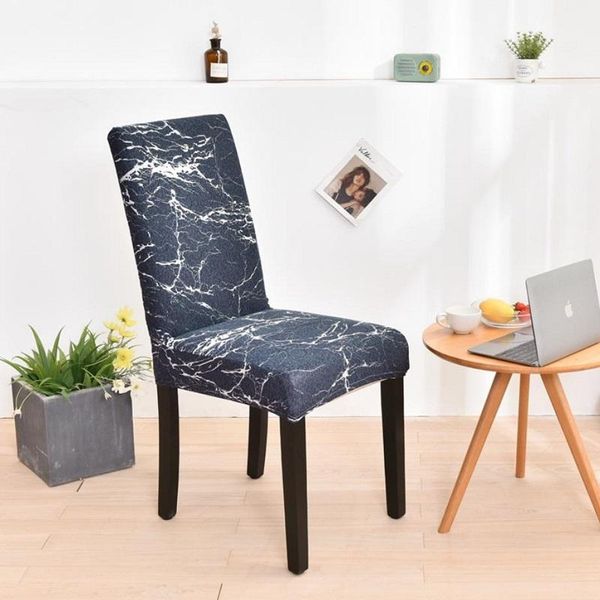 

chair covers stretch geometric printing cover for dining room kitchen wedding banquet el anti-dust protector seat slipcovers