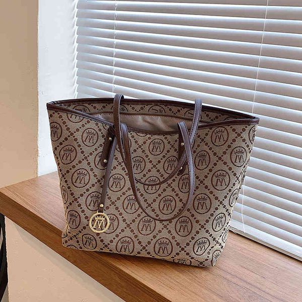 

early new fashion bag shopping fashion shoulder printed large capacity tote bag bags