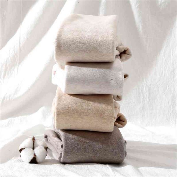 

high waist solid autumn women leggings winter super elastic slim warm femme pants casual streetwear, Black