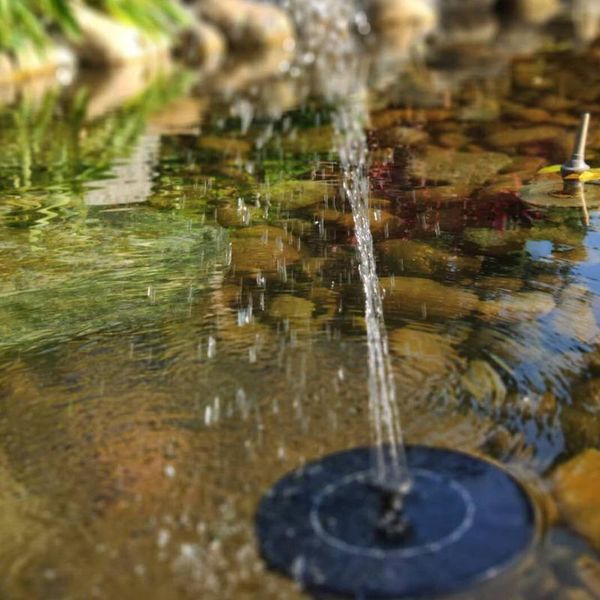 

solar fountain pump 2.4w outdoor birdbath floating water panel for bird bath small pond garden decoration patio lawn decorations