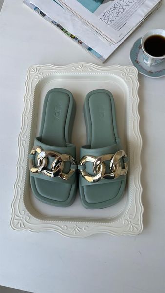 

slippers babba mp women's aqua green buckled slippers. stylish comfortable orthopedic., Black