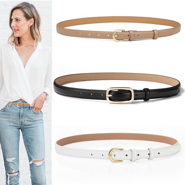 

belts designer brand skinny waist belt for women fashion causal elegant lady leather sashes dresses coat shirt all match, Black;brown