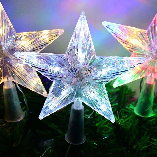 

christmas decorations led star lamp tree light xmas hanging ornaments battery power year for home