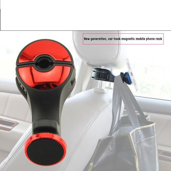 

car organizer multi-function seat back hanging storage magnetic hook mobile phone holder rear bracket vehicle
