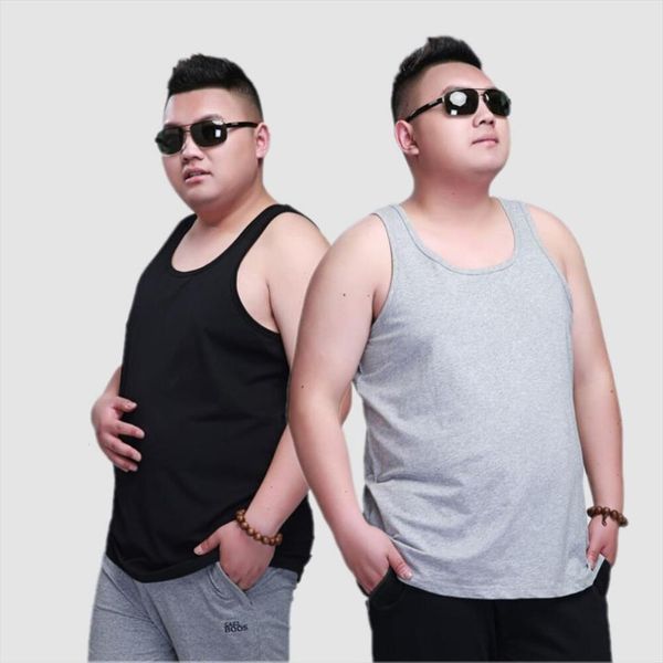 

summer large tank men tees mens plus size 5xl casual 7xl 9xl 10xl cotton soft home loose 175kg elasticity, White;black