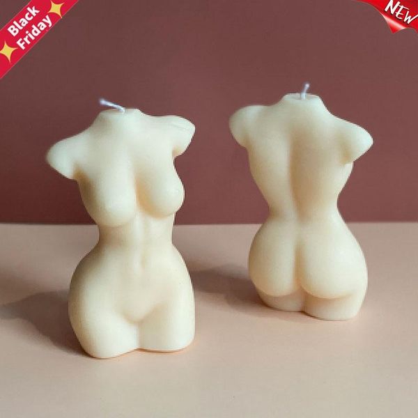 

european style female body candle wax model making artistic shape home decoration a2145 candles