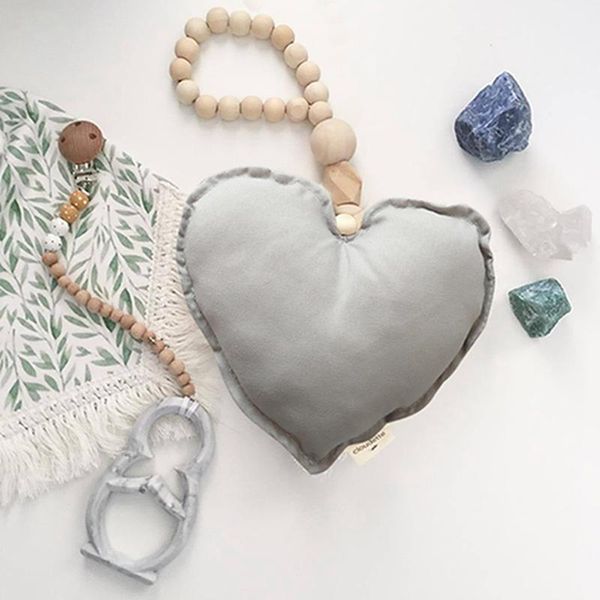 

decorative objects & figurines nordic wall hanging decor heart shaped kid room cotton ornament baby kids toys cute living decoration