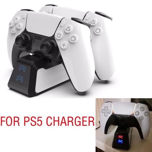 

dual usb handle fast 5v charging dock station stand charger for play 5 game controller joypad joystick controllers & joysticks