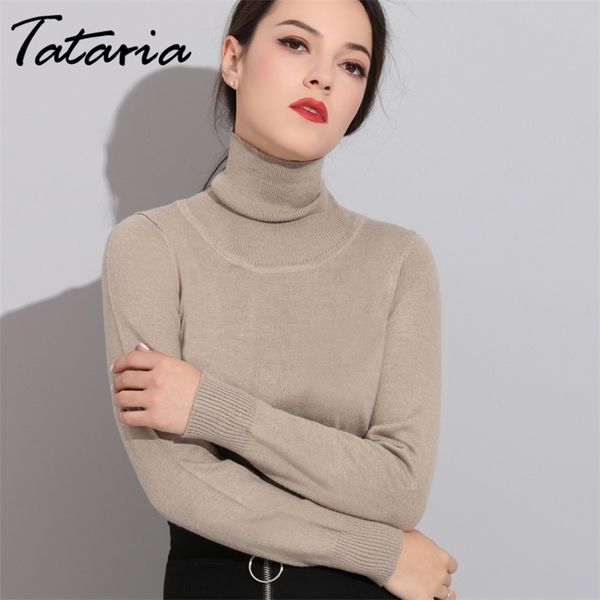 

1turtleneck cashmere sweater women basic korean slim winter s for s and pullovers 210514, White;black