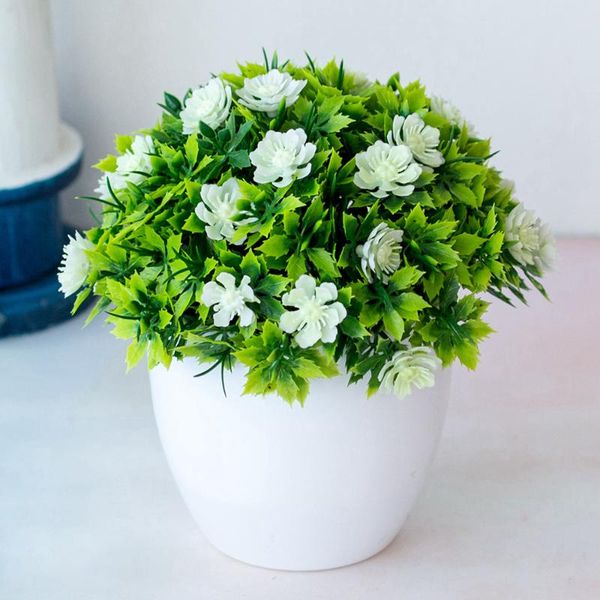 

decorative flowers & wreaths table pot plant potted plastic fake artificial ball office outdoor