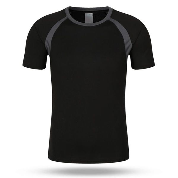 

men's t-shirts 2021 summer couples short-sleeved t-shirt loose clothes quick-drying color-block marathon round neck cf303, White;black