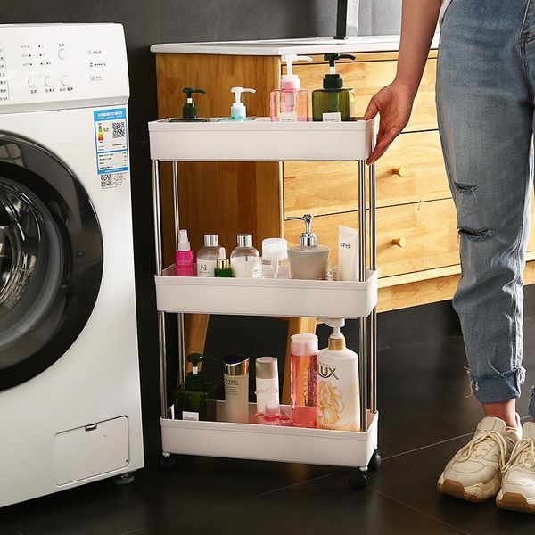 

storage baskets kitchen & organization rack vegetable floor multilayer snack movable toilet bathroom
