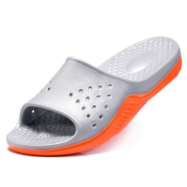 

slippers men shoes eva rubber soft light cool summer home slides slipper indoor house outdoor non-slip beach plus size 48, Black