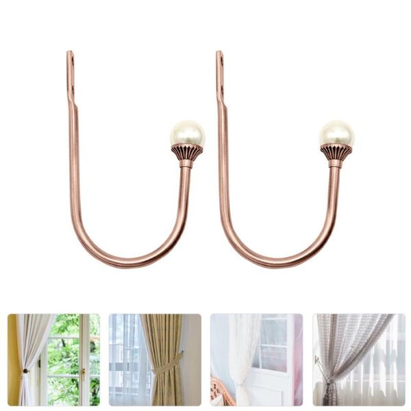 

other home decor 1 pair of sturdy curtain tieback el cloth wall hooks u-shaped