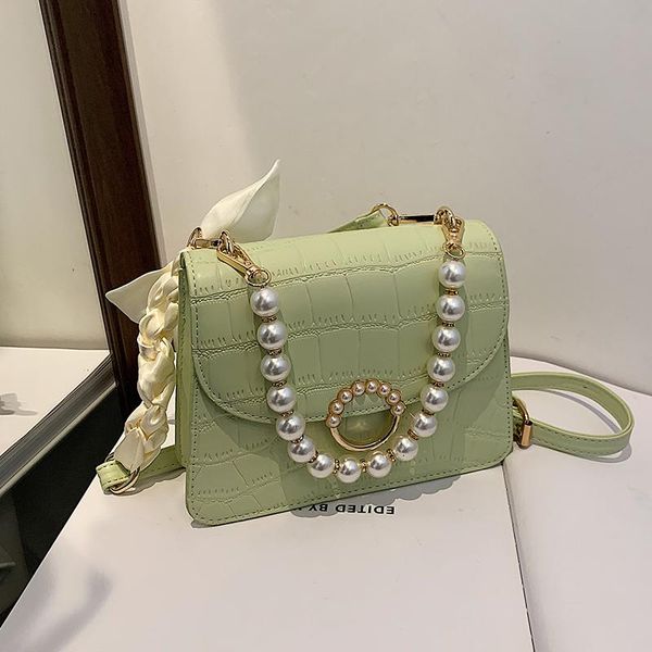

shoulder bags for women 2021 fashion versatile messenger bag pearl portable handbag