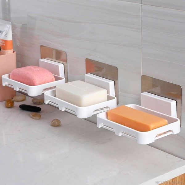 

soap dishes wall-mounted suction cup dish box punch drain rack handmade holder case minimalist modern jy10 21 dropship