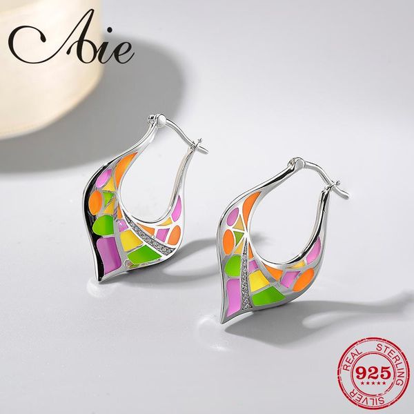 

dangle & chandelier fashion diy gift 925 sterling silver geometric patterns water drop shape colorful enamel fine earrings party jewelry