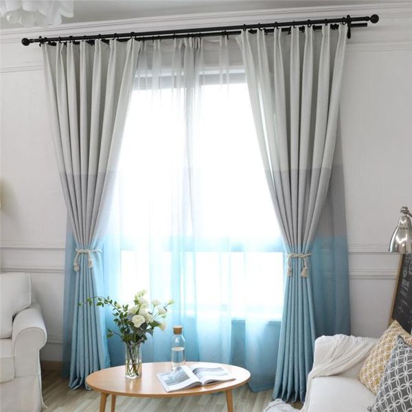 

modern striped window tulle curtains for living room yellow voile sheer bedroom kids cortina blind custom cortinas curtain & drapes