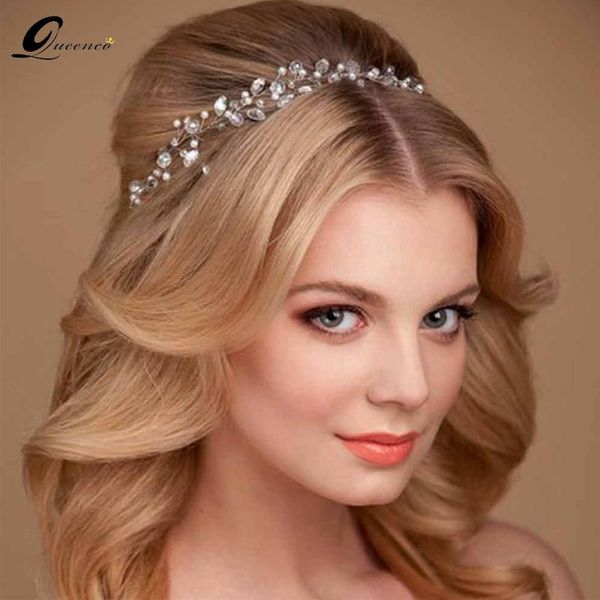 

hair clips & barrettes accessories bride tiara wedding crystal tiaras for women girls jewelry bridal accessoire cheveux pearl headband, Golden;silver