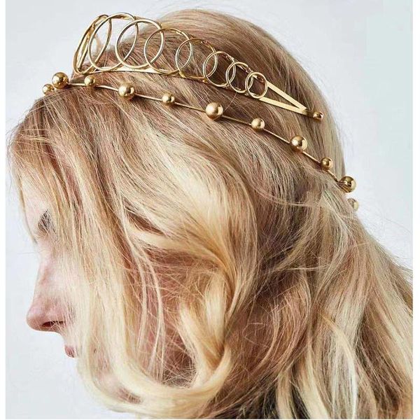 

colorful rhinestone fashion headband women girls hair band accessories am2142 clips & barrettes, Golden;silver
