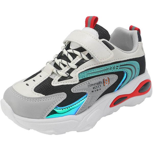 

athletic kids shoes sports footwear toe boys d1914, Black