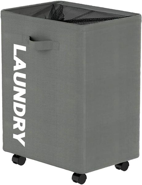 

laundry basket with rolling wheels foldable waterproof hamper bin dirty clothes home accessories bags