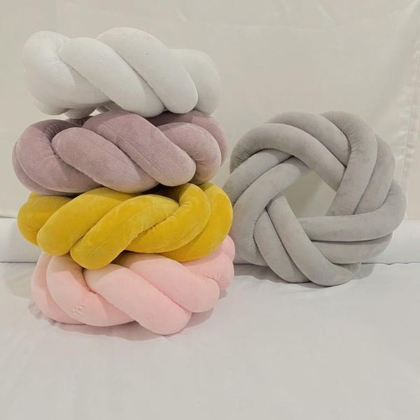

cushion/decorative pillow diy hand knot back cushion comfortable car lumbar home decoration sofa soft office