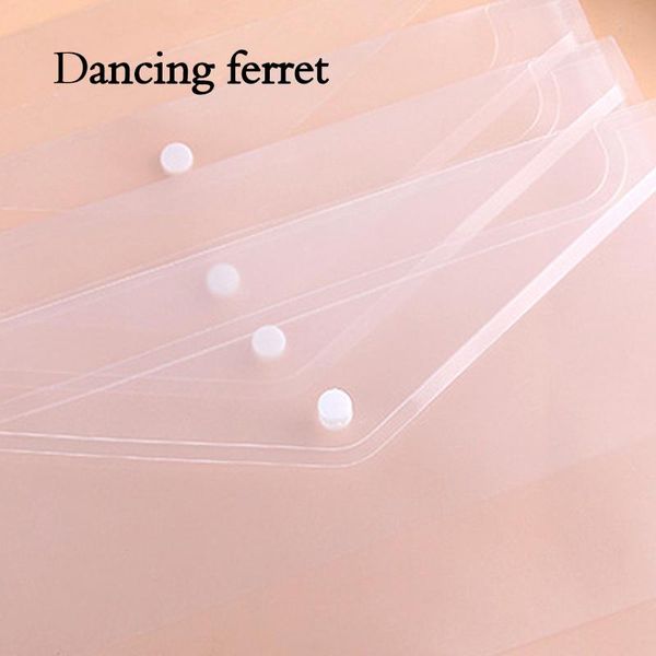 

gift wrap 12pcs/set file transparent a3 a4 a5 plastic snap portfolio office stationery school and supplies document bags