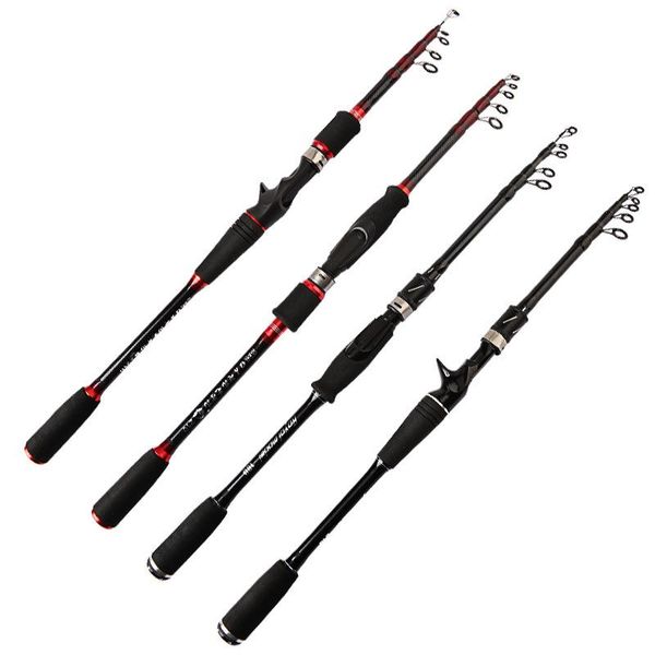 

boat fishing rods 1.8m -3.6m carbon telescope spinning rod foundry spinng leurre m power