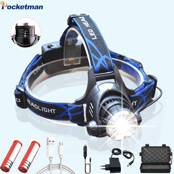 

headlamps upgrade v6 lamp beads led 12000lumens t6 zoomable headlight head torch 18650 battery for fishing